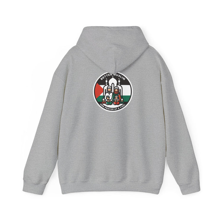 Free Palestine Better Muslim - Unisex Heavy Blend™ Hooded Sweatshirt