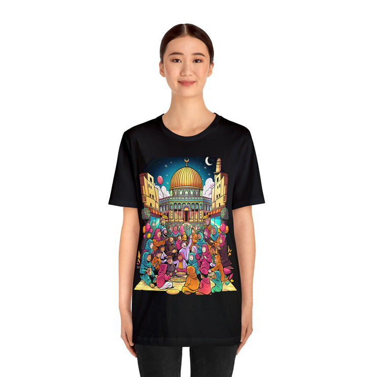 Free at Last - Future Vision Tee of a Liberated Palestine - Unisex Jersey Short Sleeve Tee