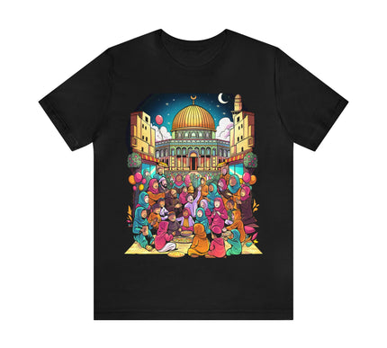 Free at Last - Future Vision Tee of a Liberated Palestine - Unisex Jersey Short Sleeve Tee