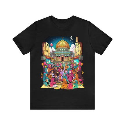 Free at Last - Future Vision Tee of a Liberated Palestine - Unisex Jersey Short Sleeve Tee