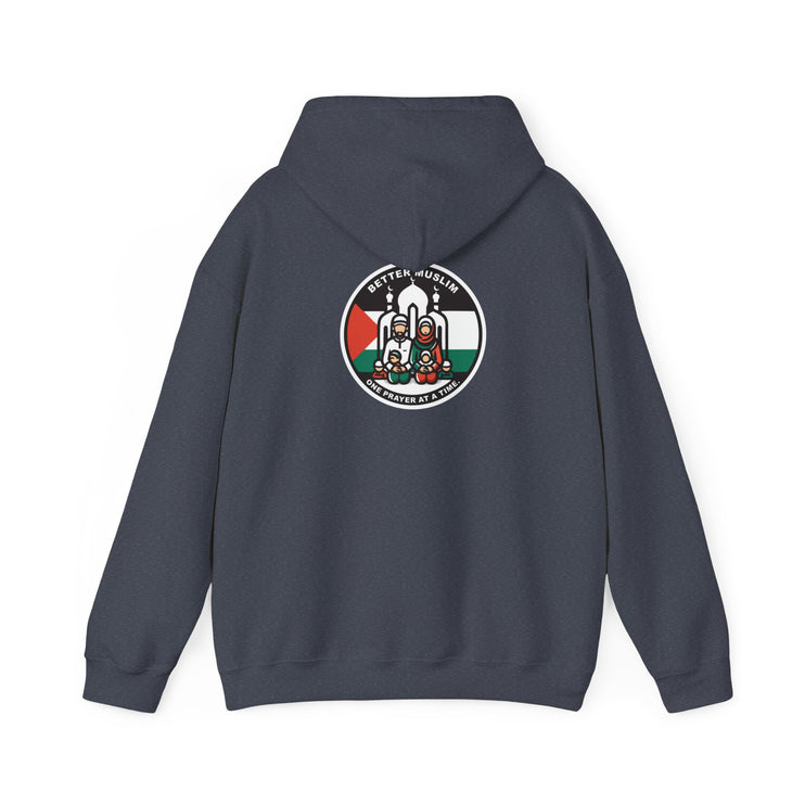 Free Palestine Better Muslim - Unisex Heavy Blend™ Hooded Sweatshirt